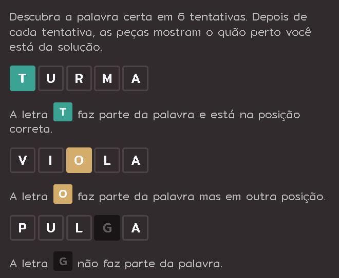 Jogo de palavras Wordle ganha versão em português